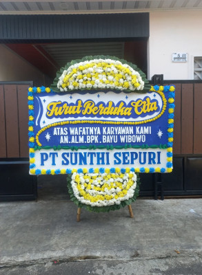Papan Bunga Duka di Beringin Jaya